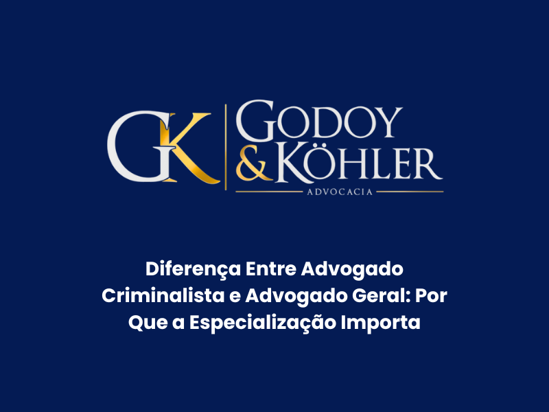 Diferença Entre Advogado Criminalista e Advogado Geral: Por Que a Especialização Importa